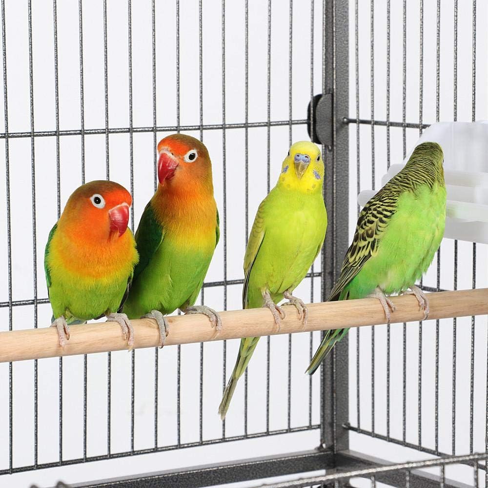 Yaheetech Vogelvoliere Vogelkäfig 2 Türen Vogelhaus Käfig mit 4 Rollen Nagervoliere 131cm hoch
