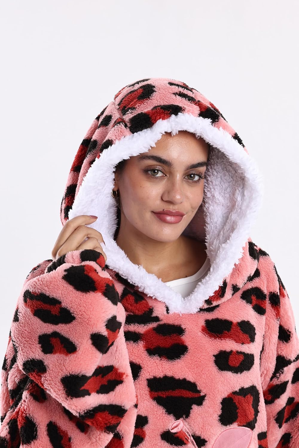 Lange Hoodie Decke mit Ärmeln für Damen &amp; Erwachsene - Kuscheldecke mit Ärmeln - Weiche &amp; Warme Deck