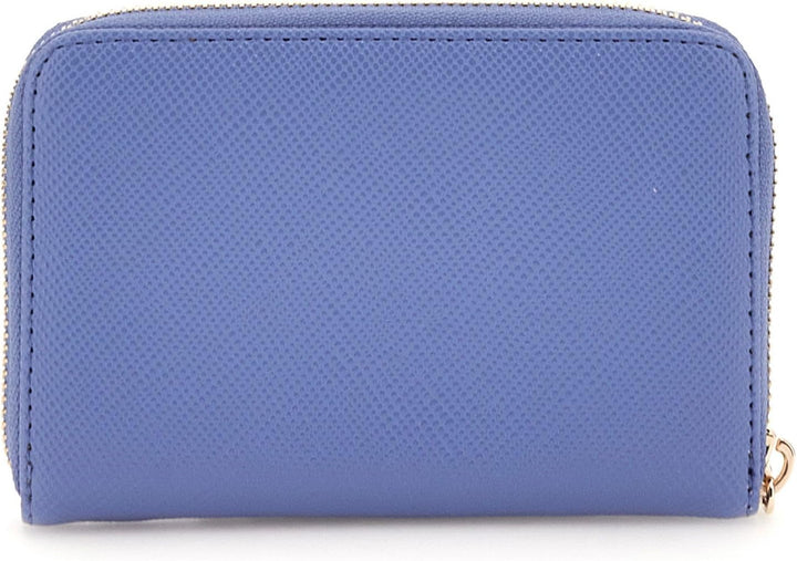 GUESS Damen Laurel SLG Medium Zip Around Bag, Stormy Blue