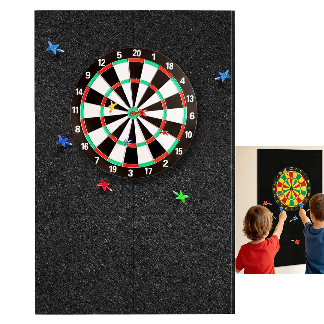 Dart Wandschutz Selbstklebend,Gespleisst Wandschutz Dartscheibe, Filz Dart Schutz Wand Schallschutz,