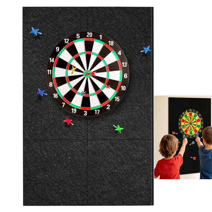 Dart Wandschutz Selbstklebend,Gespleisst Wandschutz Dartscheibe, Filz Dart Schutz Wand Schallschutz,