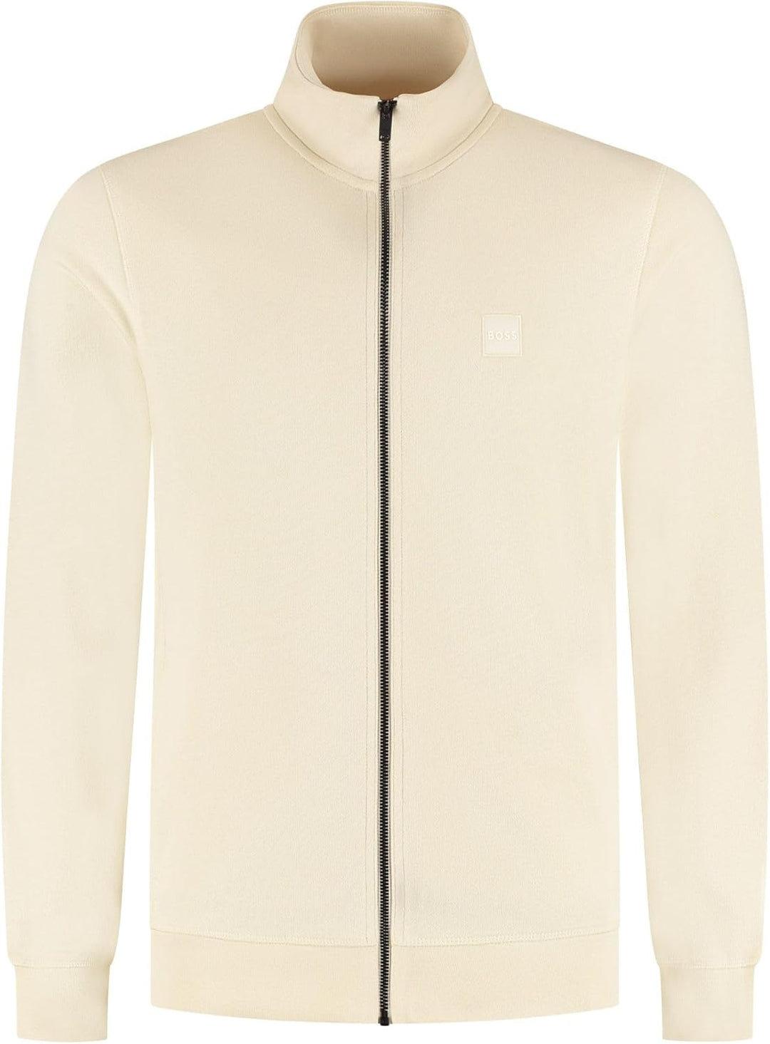 BOSS Herren Zestart Jacke aus Baumwoll-Terry mit Reissverschluss und Logo-Aufnäher S 767open Yellow,