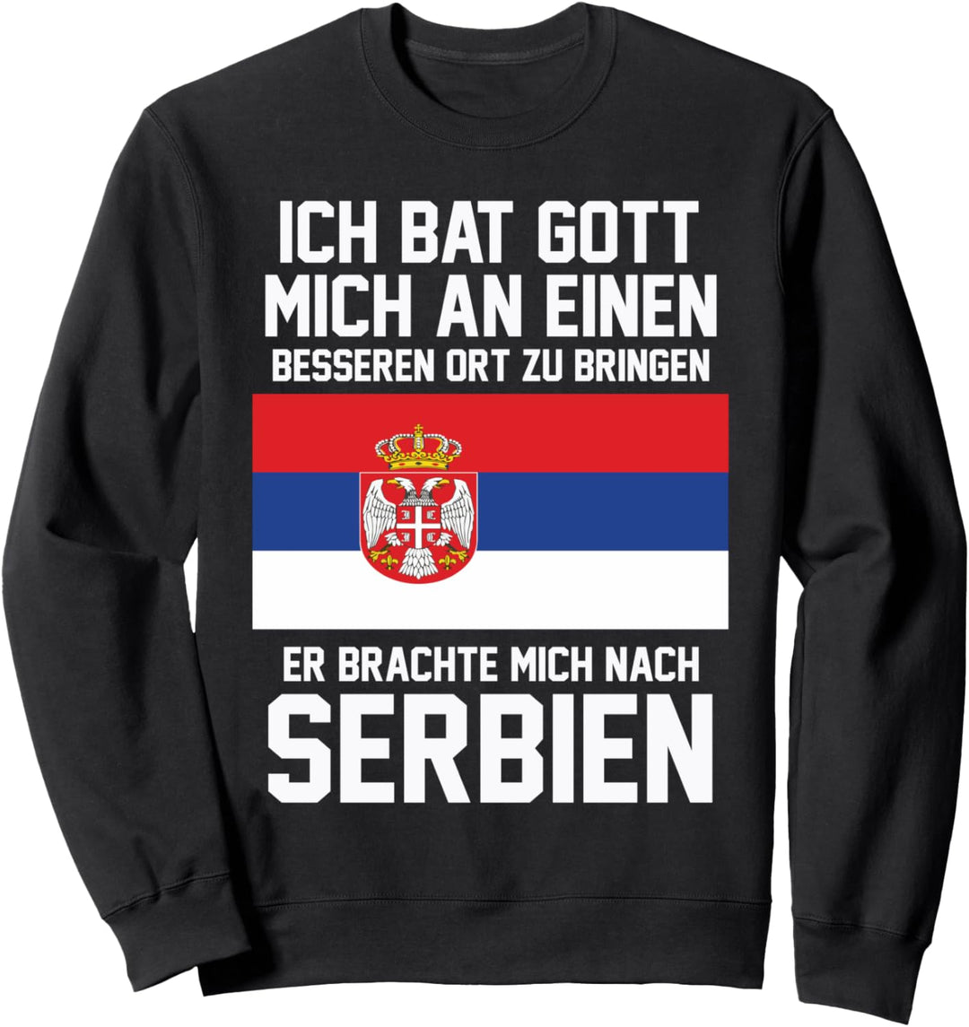 Serbien Balkan Urlauber Tourist Reise Jugoslawien Lustig Sweatshirt