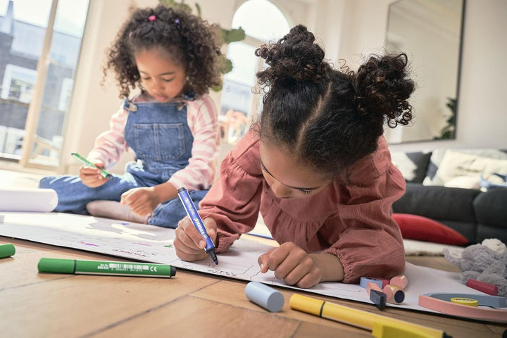 Gefederter Dreikant-Filzstift - STABILO Trio Scribbi - 14er Pack - mit 14 verschiedenen Farben, 14er