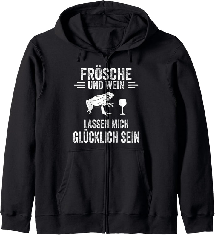Wein Frösche Kapuzenjacke