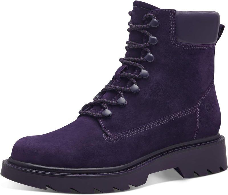 Tamaris Damen Klassische Stiefel, Frauen Stiefel,TOUCHit-Fussbett 38 EU Lila Purple, 38 EU Lila Purp