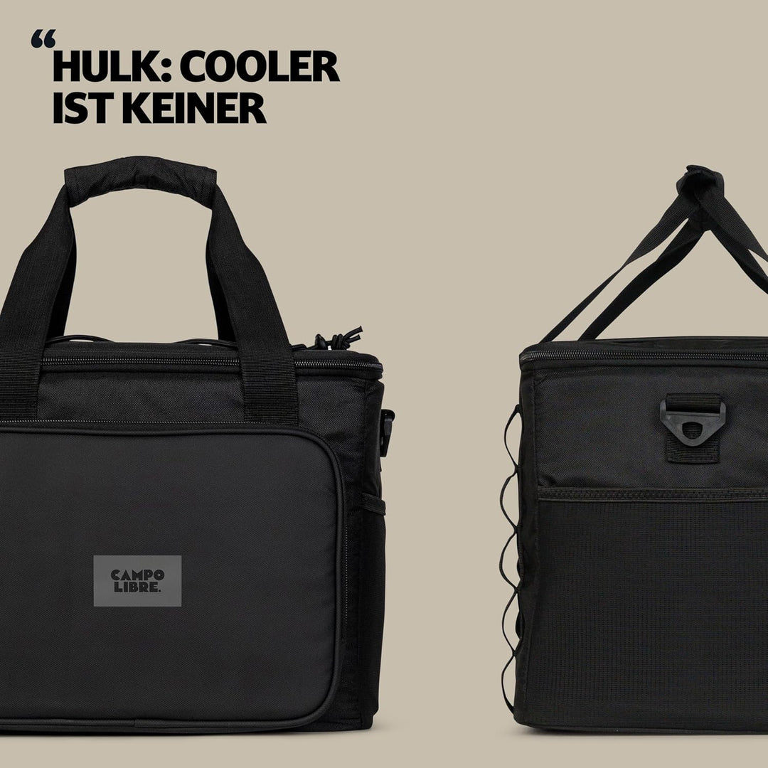Campo Libre.® Hulk I Premium Camping Kühltasche 30l & 20l I Kühltasche klein mit Wasserdichten Reiss