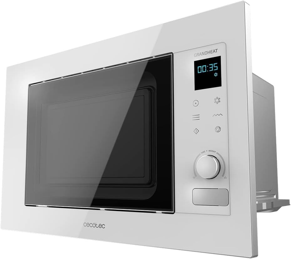 Cecotec Eingebaute Digitale Mikrowelle Grandheat 2090 Built-In Touch White. 800 W, 20 Liter, Touch,