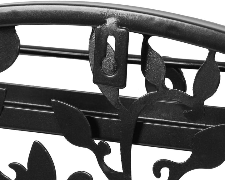 5-tier Metall Nagellackregal Wandregal, Schwarz