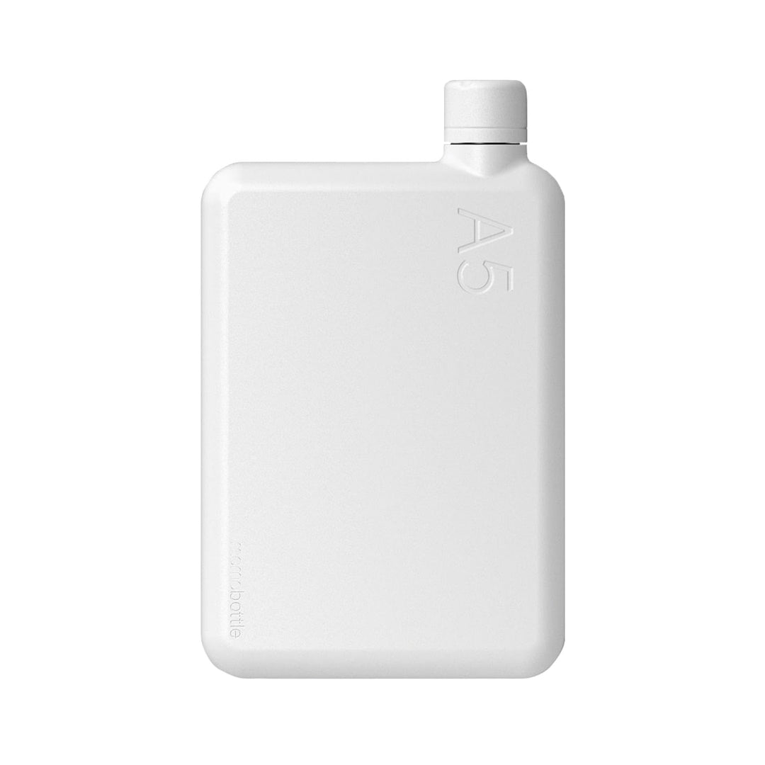 memobottle - EDELSTAHL (WEISS) | Robust, Auslaufsicher, Premium Trinkflasche | BPA-frei | Ideal für