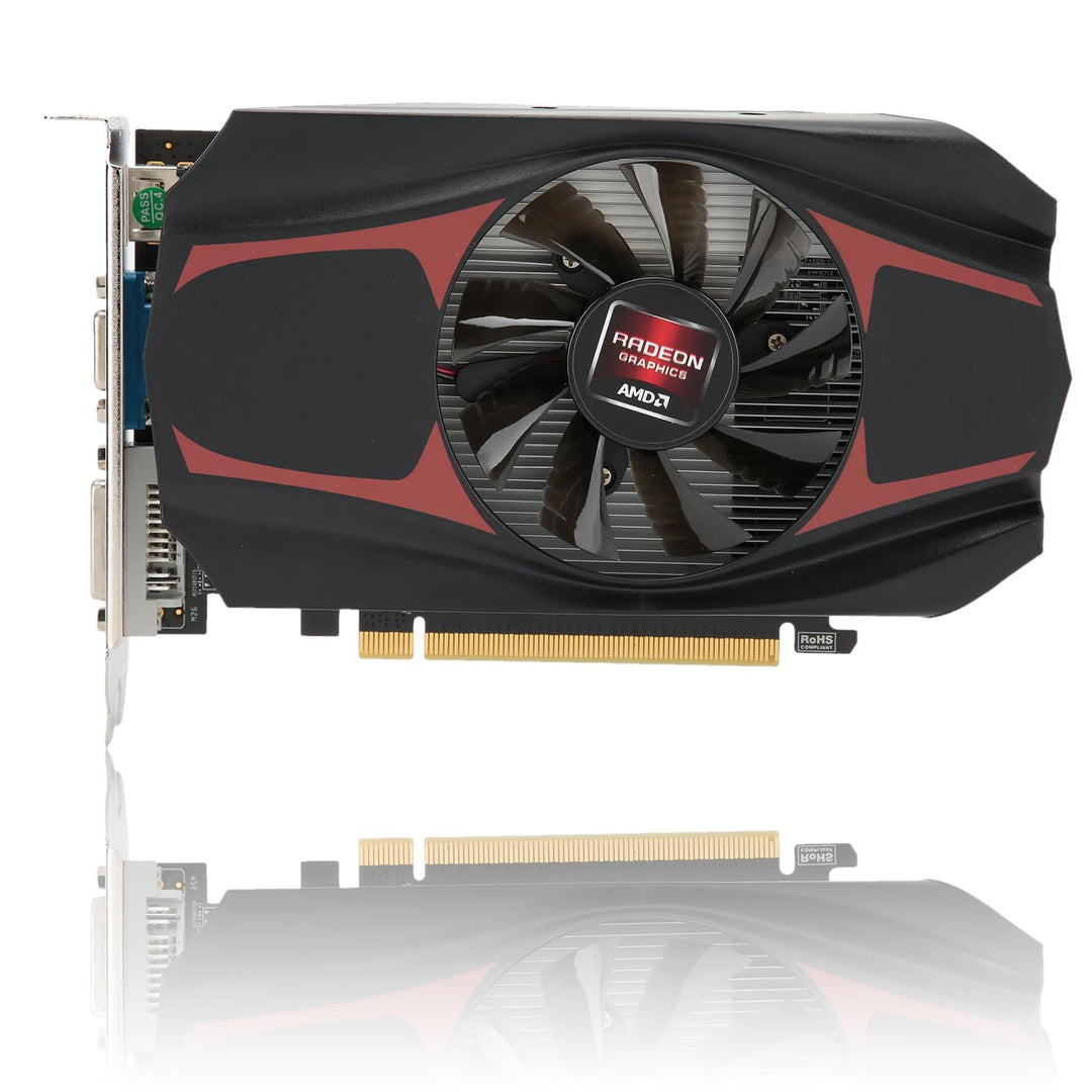 Dpofirs HD7670 1GB Computer-Grafikkarte, 128bit DDR5 650MHz 1000MHz, PCI Express 2.0, rauscharme Vid