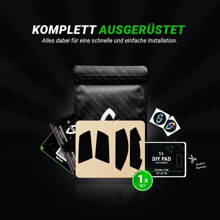 SensoryBoost Maus Grip Tape – kompatibel mit Logitech G305, G PRO, G203 (inkl. Zuschnitt-Pad) Schwei