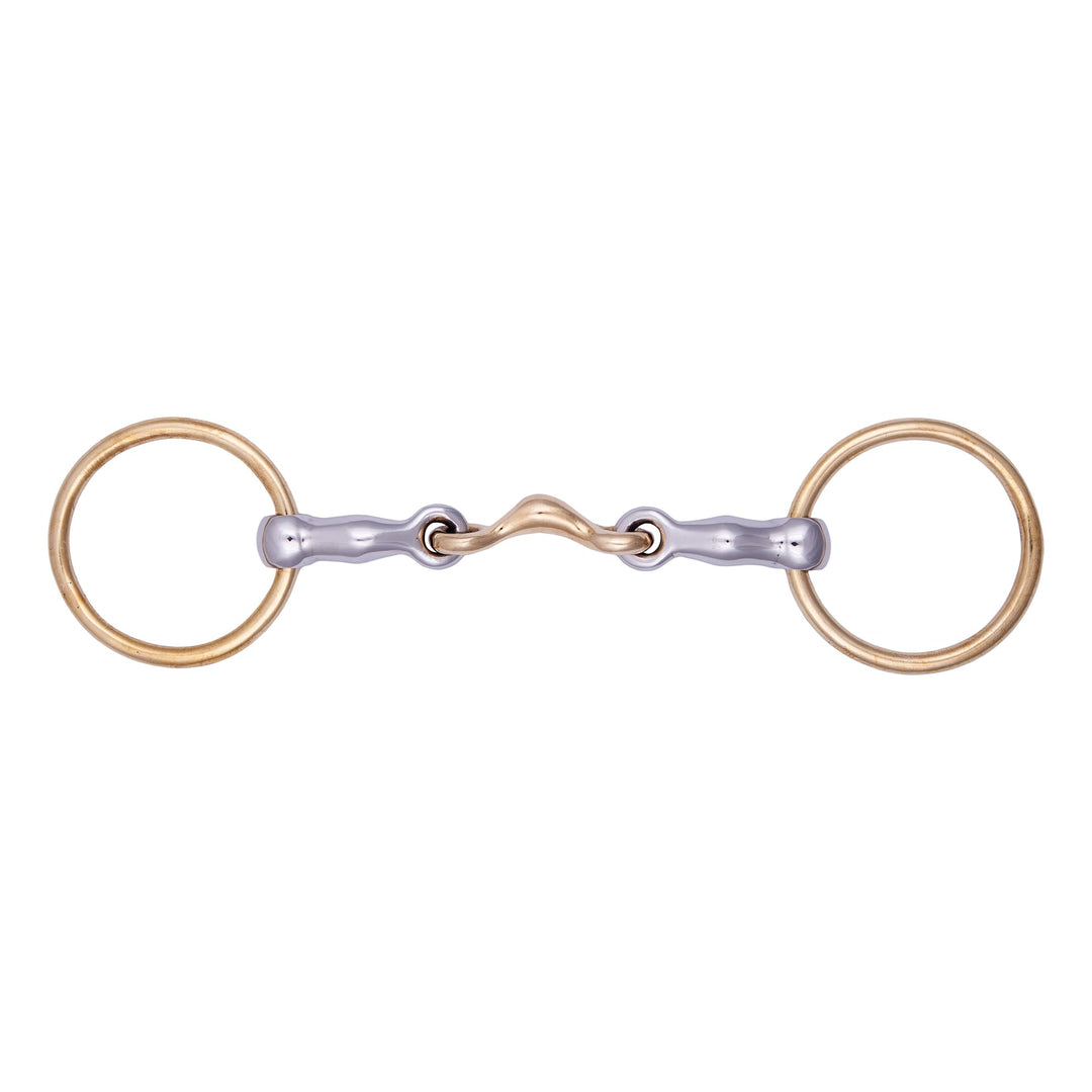 Stübben Gebiss 2227 Island-Trense doppelt gebrochen 11,5 cm - 12 mm - Sweet Copper Mittelstück, 11,5