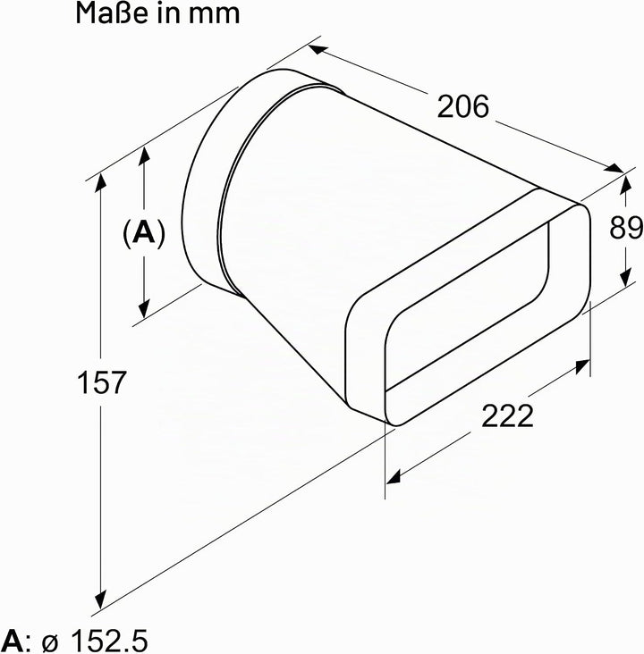 Adapterstück rund-flach