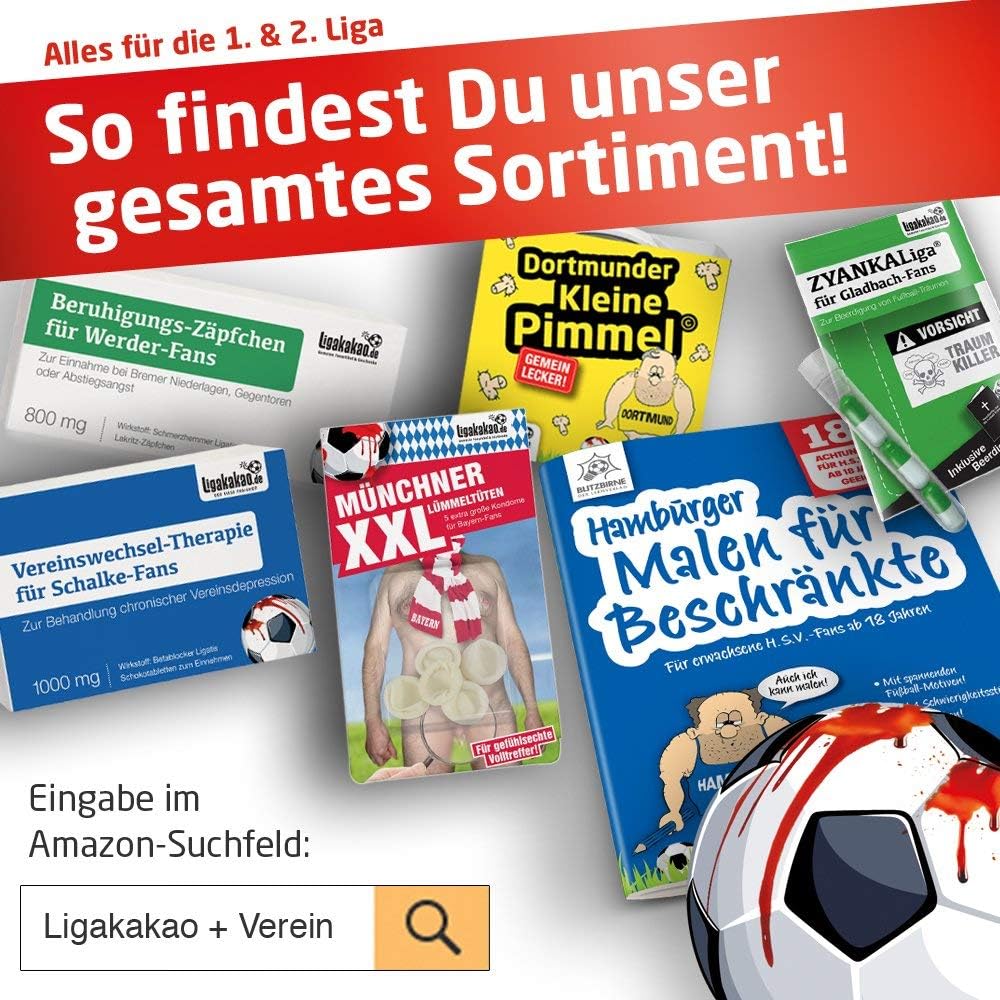 Beruhigungs-Zäpfchen® für Schalke-Fans | Lakritz-Zäpfchen für Schalke-Fans zur Einnahme bei Niederla
