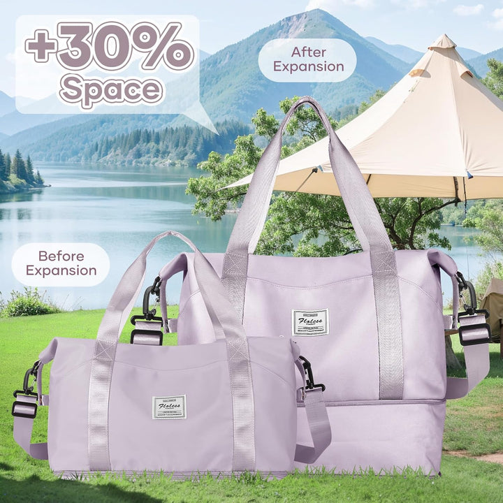 Reisetasche Damen Sporttasche 40x20x25 Ryanair Handgepäck Tasche Weekender Bag Schwimmtasche Wasserd