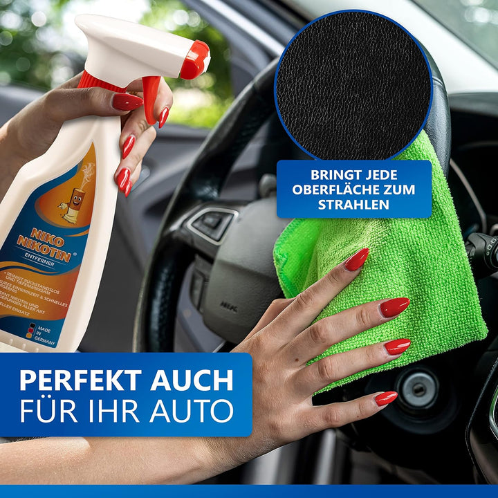 NIKO Nikotin® 6 Liter Kombi Kanister – Kunststoffreiniger in Profiqualität – Sprühflasche – hohe Rei