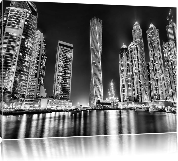 Pixxprint Dubai Burj al Arab als Leinwandbild/Grösse: 100x70 cm/Wandbild/Kunstdruck/fertig bespannt,