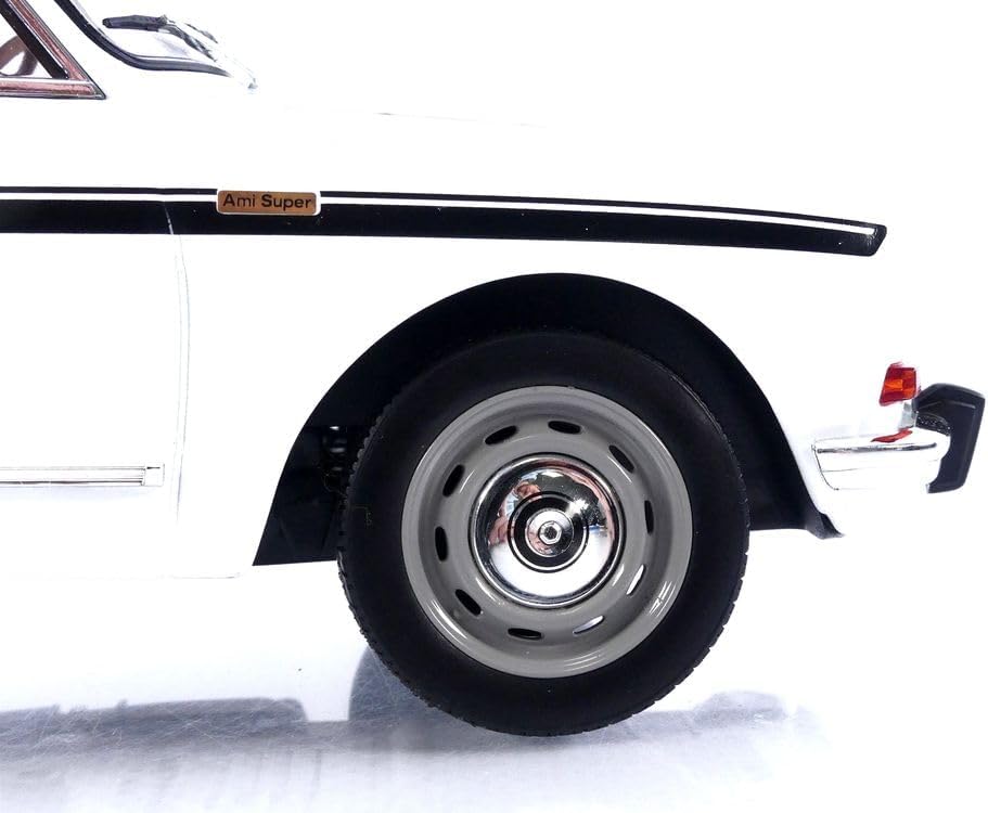 Norev 181679 Citroën Ami Super 1974 Meije White 1:18 Miniatur, Mehrfarbig, 1/18e