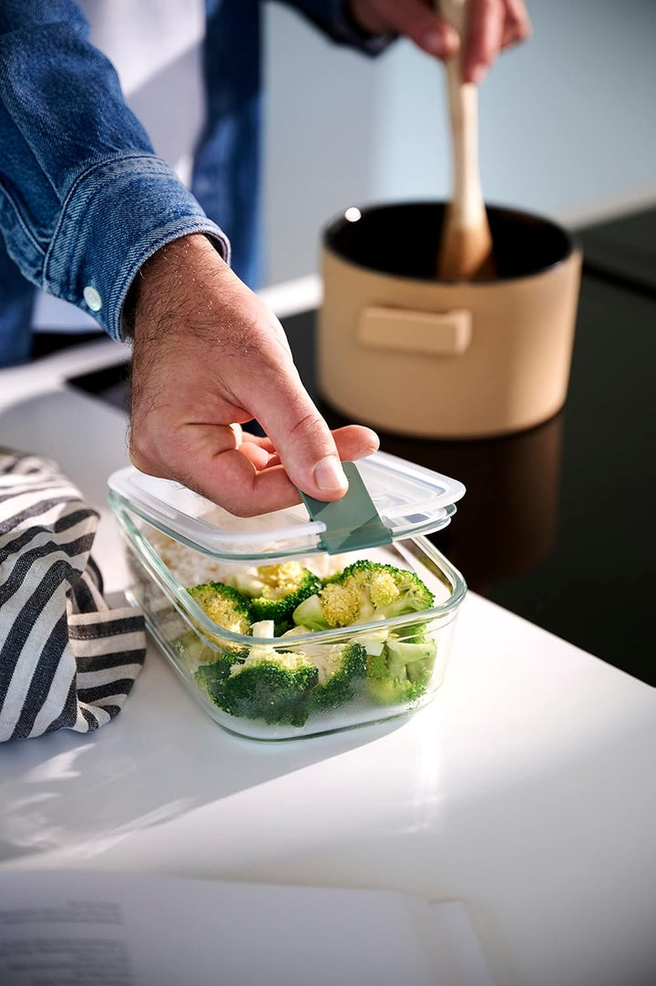 Mepal - Glasbehälter mit deckel EasyClip - Meal prep boxen - Geeignet für Mikrowelle, Dampfgarer, Of