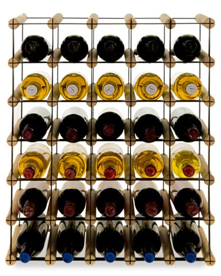 PROREGAL Modulares Weinregal VINOTECA MOD Metal | HxBxT 62,5x52,5x24,5cm | 5x6 Flaschen | Massives K