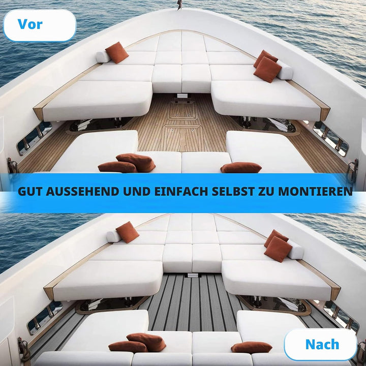 Toogou Neue Generation Eva-Schaum rutschfeste Marine Matte Rückseite mit 3 M Klebstoff, Synthetische