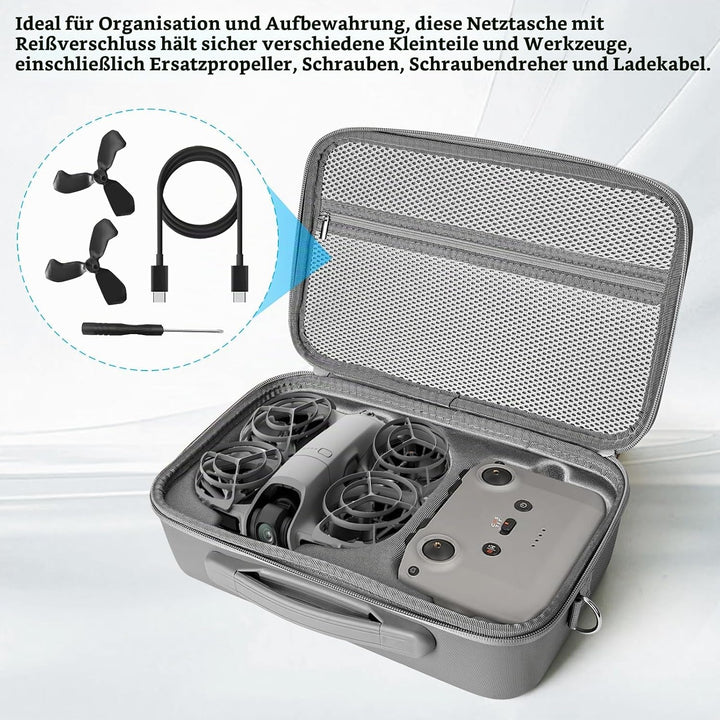 Tasche für DJI NEO 2, Tragbare PU Leder Tragetasche für DJI NEO 2 Fly More Combo Zubehör, Compatible