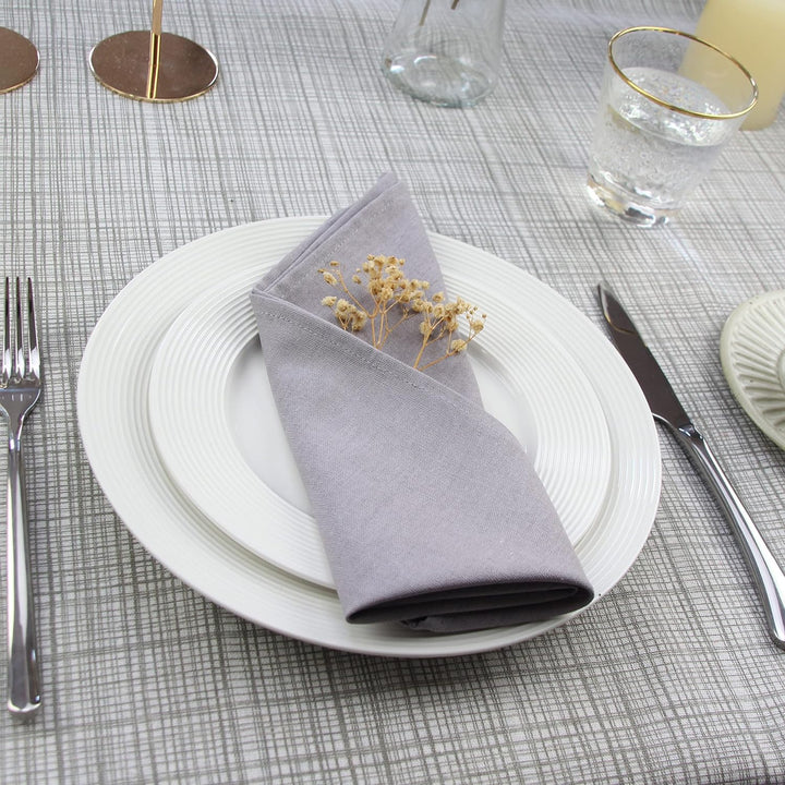 weich Polyester -Leinen gemischt Abendessen Cloth Servietten, 12 Stück (40 x 40 cm), für Veranstaltu