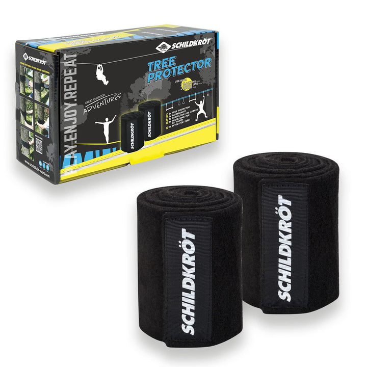 Schildkröt Baumschutz für Slackline, Jungle Line, Zipline, Komplettes Set für 2 Bäume, XXL-Version,