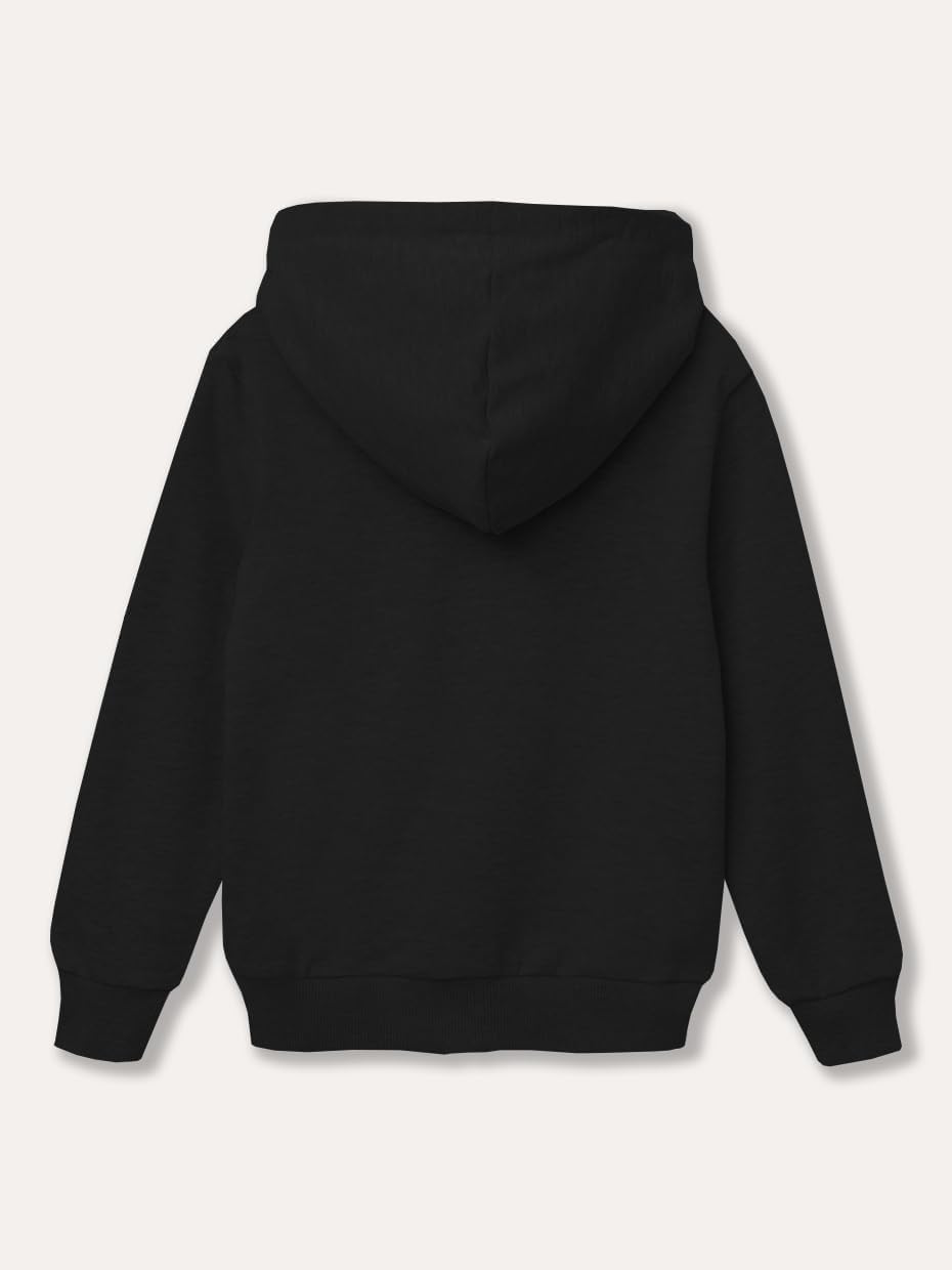 Kinder Teenager Unisex Jungen Mädchen Kaputzen Hoodie mit Reissverschluss Zip Verschluss, Langarm, m