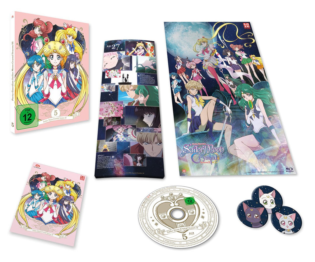 Sailor Moon Crystal - Staffel 3 - Vol.1 - Box 5 - [Blu-ray] mit Sammelschuber, Blu-ray