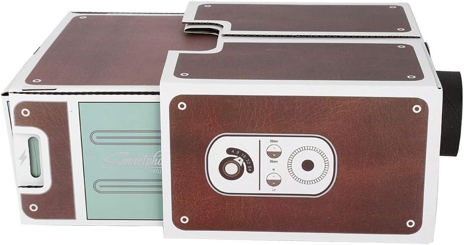 Vikye Beamer, Smart Portable Beamer der Zweiten Generation Smartphone Beamer DIY Beamer für Heimkino