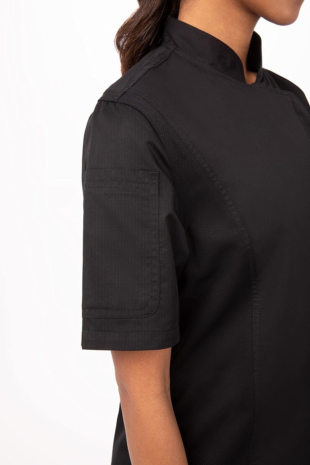 Chef Works Damen Springfield Chef Coat Kochjacke M Schwarz, M Schwarz