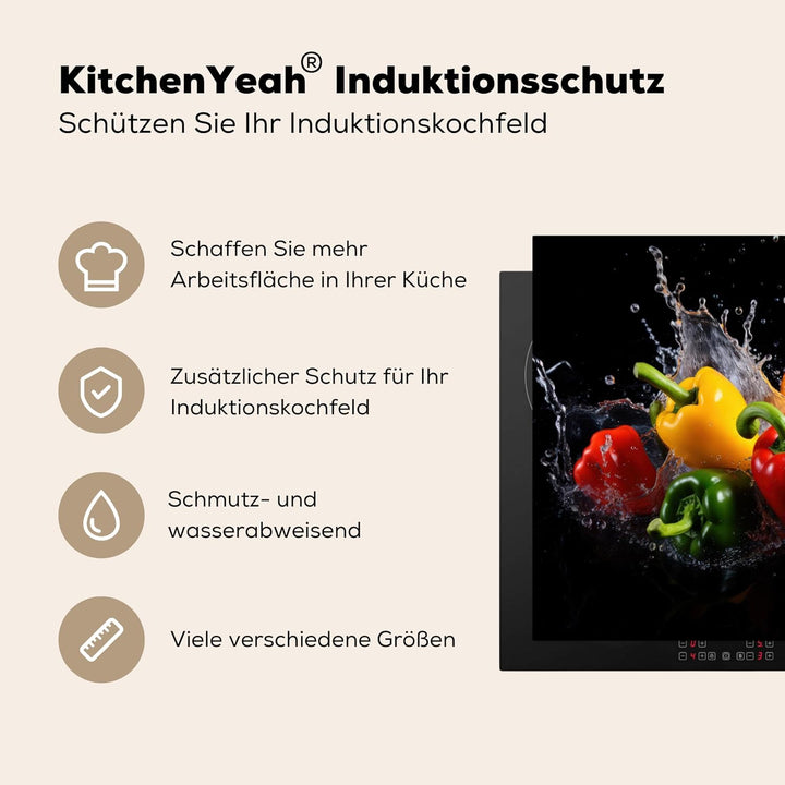 Herdabdeckplatte Einteilig Herdabdeckung Abdeckplatte für Ceranfeld Abdeckung Induktionskochfeld Auf