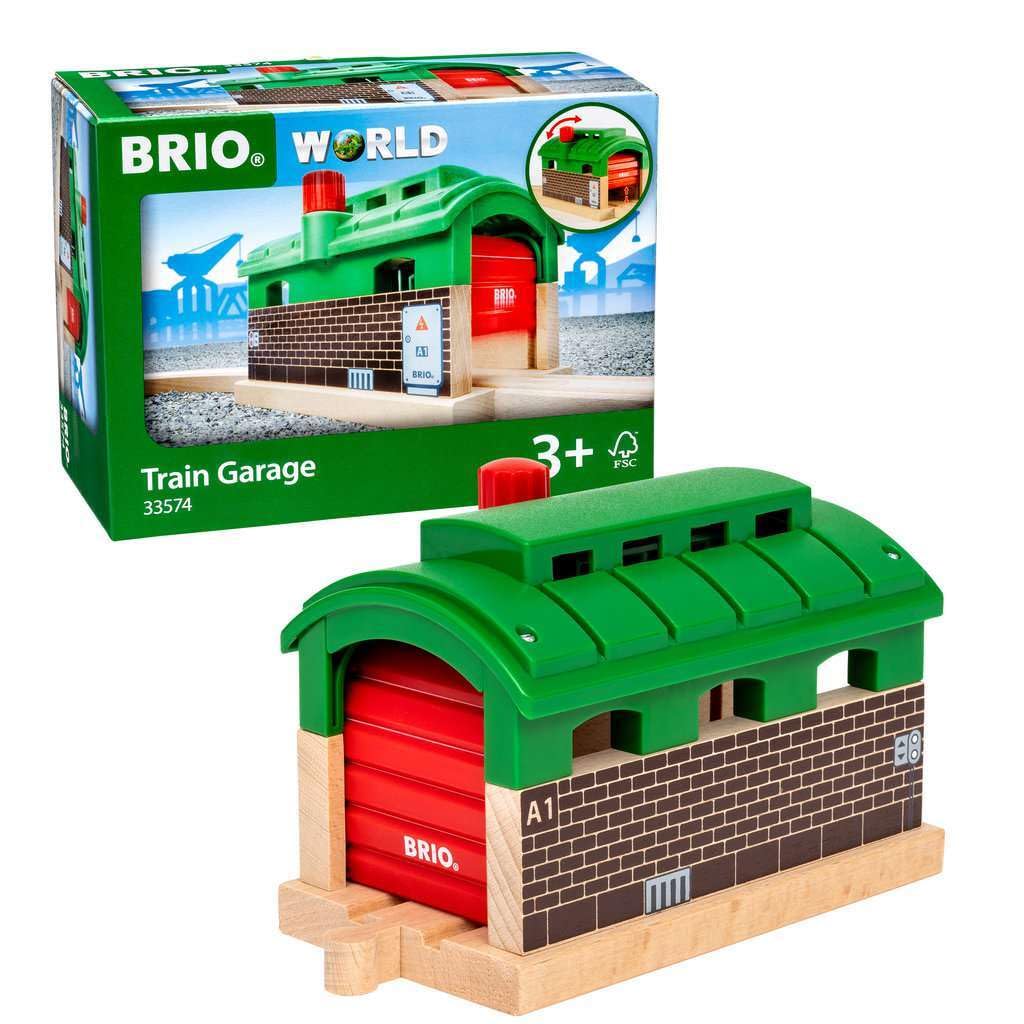 BRIO 63357400 Lokschuppen mit Rolltor