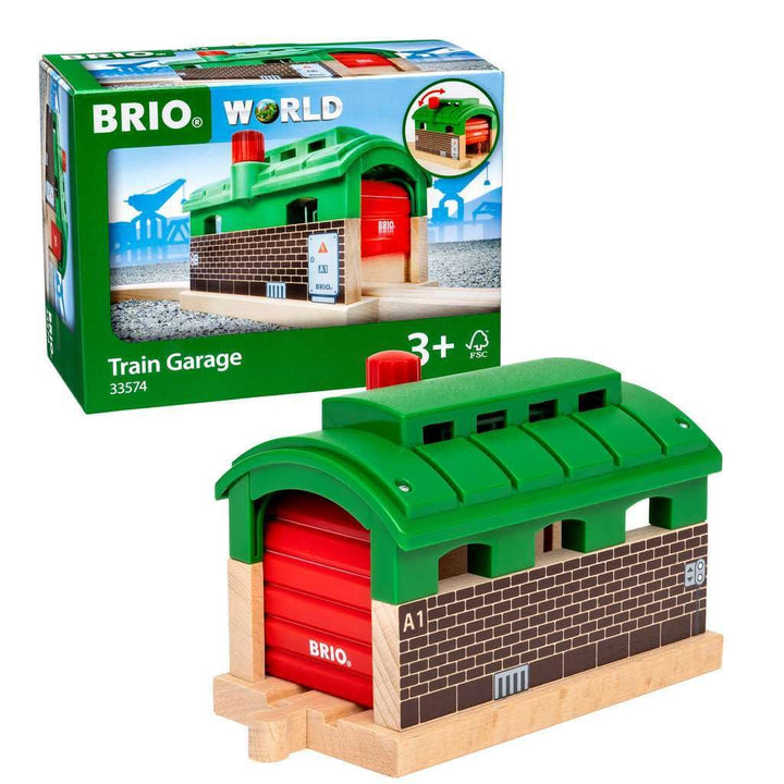 BRIO 63357400 Lokschuppen mit Rolltor
