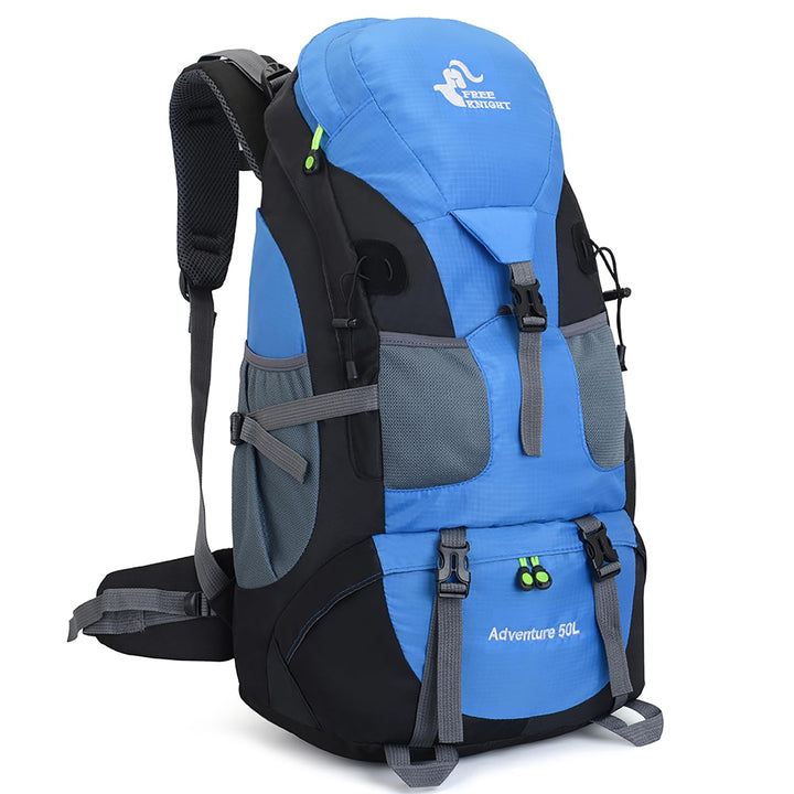 Bseash 50L Leichter wasserfester Wanderrucksack, Outdoor Sport Tagesrucksack Multifunktions Reisetas