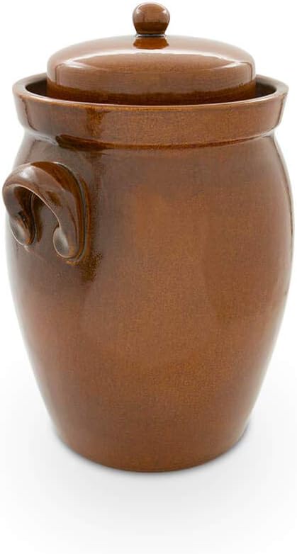 Original K&K Gärtopf 7,0 Liter - Form II - inkl. Beschwerungsstein und Deckel