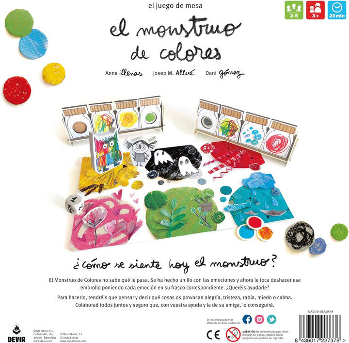 DEVIR BGMONSP Monstruo de Colores Das Monster der Farben, Brettspiel, Das Bunte, Única