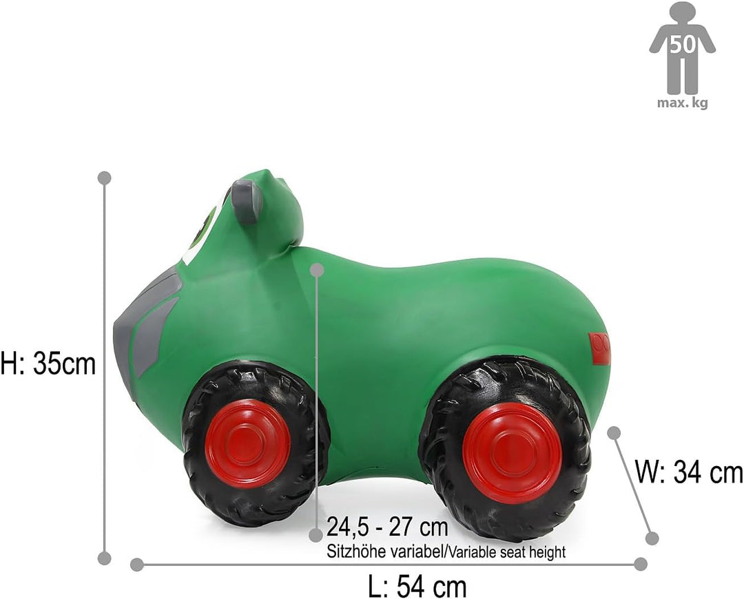 JAMARA 460598 - Fendt Hüpftraktor mit Pumpe, BPA frei, bis 50 kg, fördert Gleichgewichtssinn/motoris
