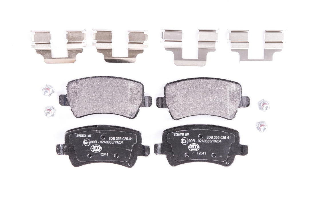 HELLA PAGID 8DB 355 025-411 Bremsbelagsatz - T2641 - Dicke/Stärke: 16.9mm - Bremssystem: TRW - nicht