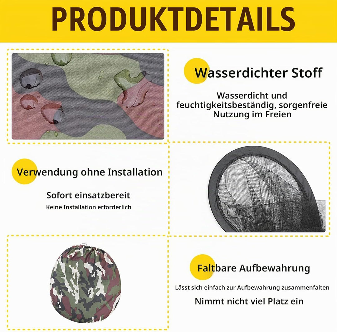 Faltbares Moskitonetz, 100x200cm Moskitonetz Bett, Tragbares Campingzelt Reise, Schnelle Installatio