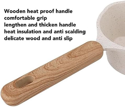 Sossentopf, 10 Cm Grosser Milchtopf mit Ausgiesslippe, Kleiner Weisser Sossentopf aus Edelstahl Zum