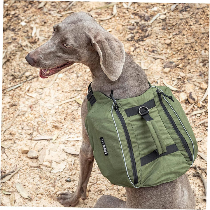 OneTigris CAMELUS Hunderucksack Reissen Camping Wandern Hundebackpack für M/L Grösse Hunde (L, Range