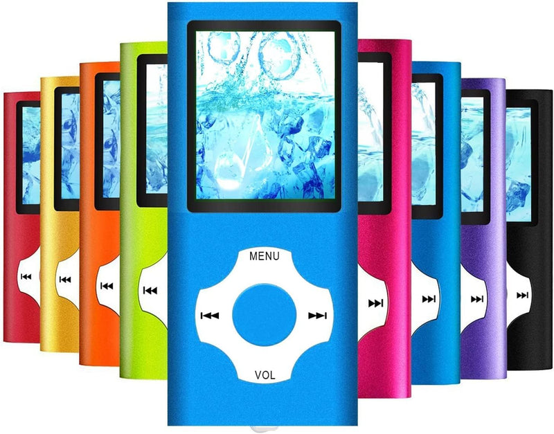 Hotechs MP3-Player/MP4-Player, MP3-Player mit 32 GB Speicherkarte, schlankes Design, digitales LCD-D