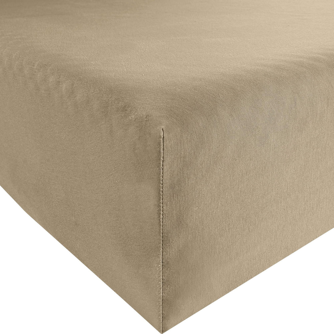 Bassetti Spannbettlaken Uni 4A/498 Taupe Baumwolle/Elastan, Masse: 140cm x 200cm, 160cm x 220cm, 930