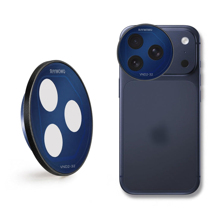 Snap-On Verstellbarer ND-Filter VND2-32 für iPhone 17 Pro & Pro Max, 11,2g Ultraleichter Kamera Grau
