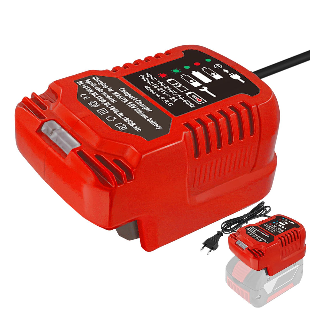 Ersatz PXC Ladegerät für Einhell 18V Power X-Change Akku - Tragbares Mini Ladegerät für Alle PXC-Akk