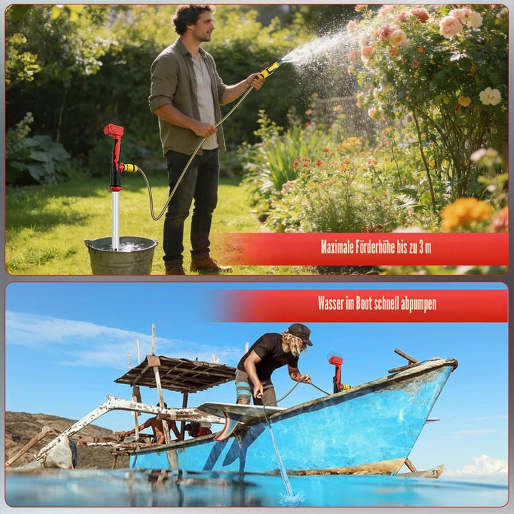 Kabellose Wasserpumpe, Stick-Typ, kompatibel mit Milwaukee 18V Batterie, 950GPH tragbare Tauchpumpe
