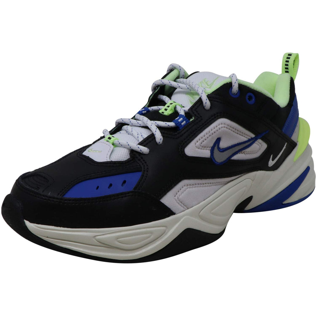 Nike Herren M2k Tekno Laufschuhe 44.5 EU Black Metallic Silver Barely Volt Sail, 44.5 EU Black Metal